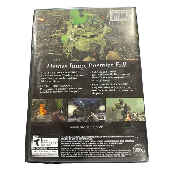Medal of Honor Airborne PC DVD 2007 Combat War First Person Shooter Military - Picture 2 of 4